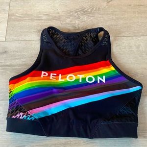 Peloton rainbow with bra